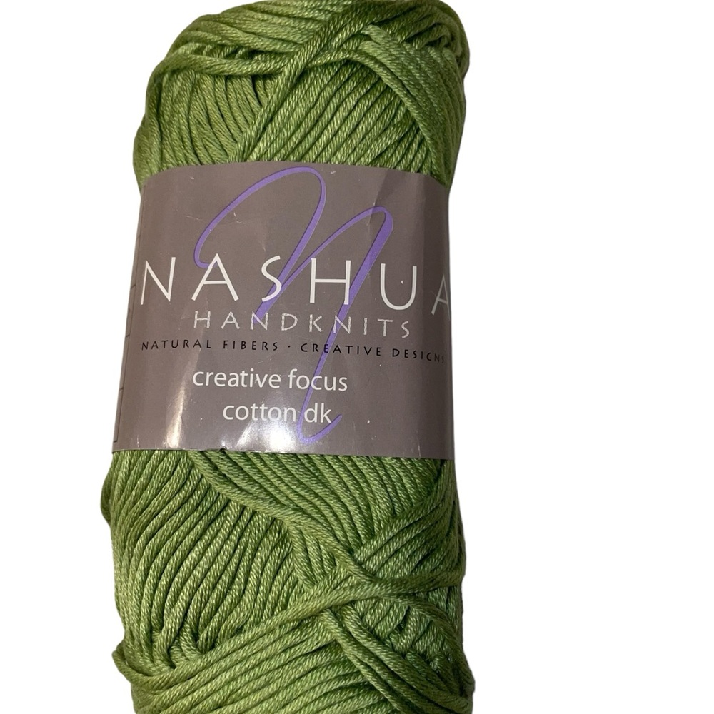 Nashua Handknits Creative Focus Cotton DK Yarn Mercerized Egyptian 580 Green